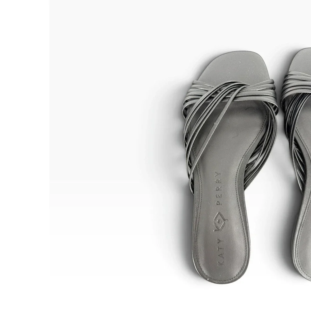 Katy Perry The Halie Intertwined Slide Sandal Black 10 NIB